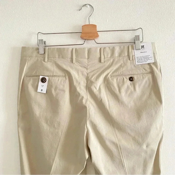 PT Torino Slim-Fit Silk-Blend SilkOchino Trousers Sz 52/36 Made in Italy - Picture 8 of 12
